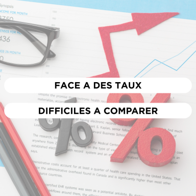 Problème crédit immobilier : difficulté à comparer les taux bancaires – illustration Loany Jérôme Guilloux