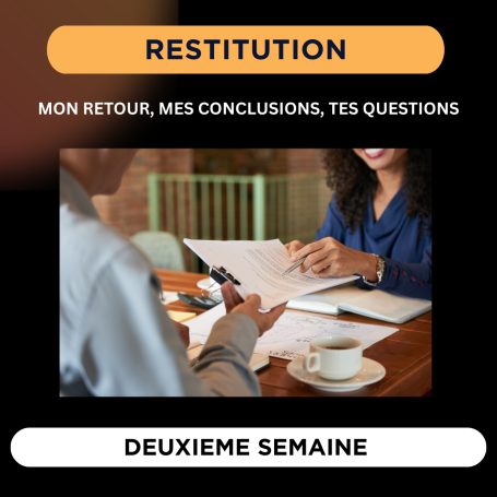 Étape 4 : restitution et conseils personnalisés – Loany Jérôme Guilloux